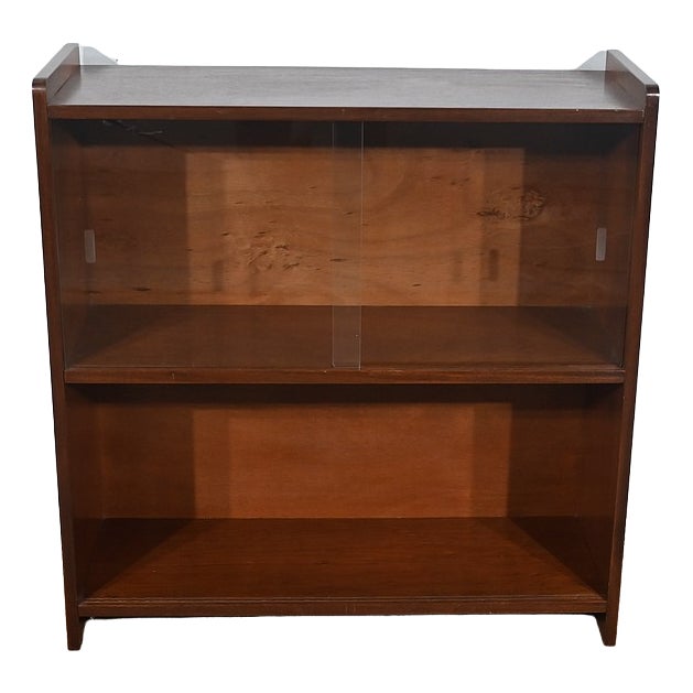 Glass Bookcase by D. Rozaffy, 1960s For Sale