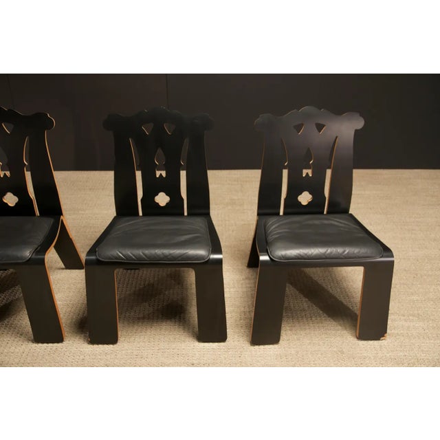 1980s Robert Venturi Post-Modern 'Chippendale' Chairs for Knoll International, C. 1985 For Sale - Image 5 of 14