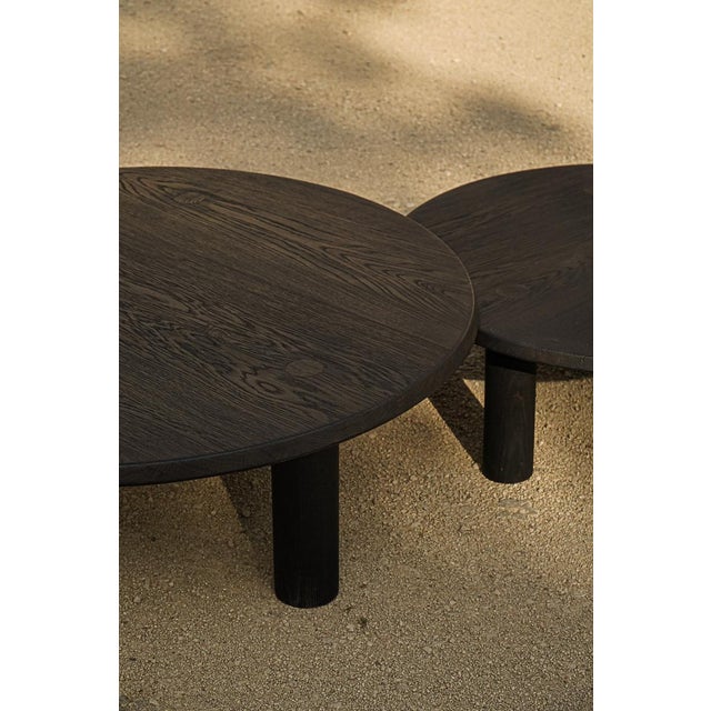 Small Burnt Oak Nahele Table by La Lune For Sale - Image 14 of 18