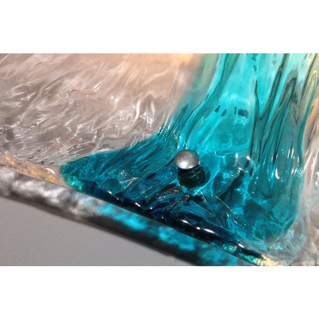 Venini Murano Flush Mount by Toni Zuccheri for Venini, 1980s, Set of 5 For Sale - Image 4 of 12
