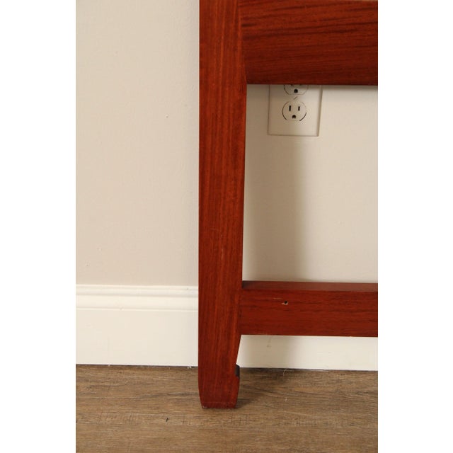 Brown Far Eastern Furnishings Chinese Rosewood Fretwork King Size Headboard For Sale - Image 8 of 12