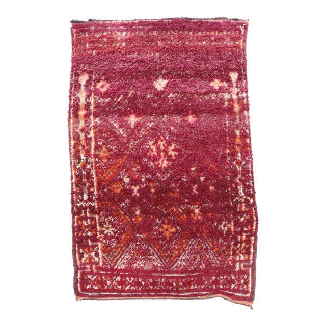 Moroccan Handmade Rug - 6'9" X 10'6" Ft For Sale