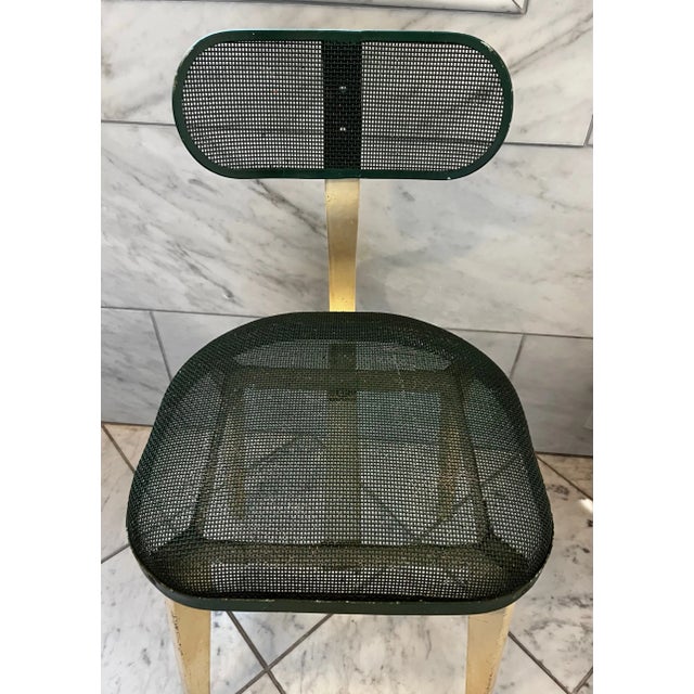 Mid 20th Century Metal Mesh MCM Chair in the Manner of Jean Prouve For Sale - Image 5 of 12