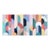 2026, Art Deco Painting Triptych of Subtle Sway, Acrylic Paint on Watercolor Paper, Vivid Tones by Natalia Roman For Sale