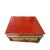 Tibetan Style Geometric Graphic Brown Golden Yellow End Table Nightstand For Sale - Image 10 of 10