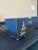 Metal Pagoda Chinoiserie Blue Cachepot For Sale - Image 7 of 8