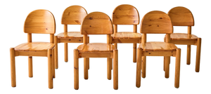 Rainer Daumiller Pine Dining Chairs, Set of 6, 1970s