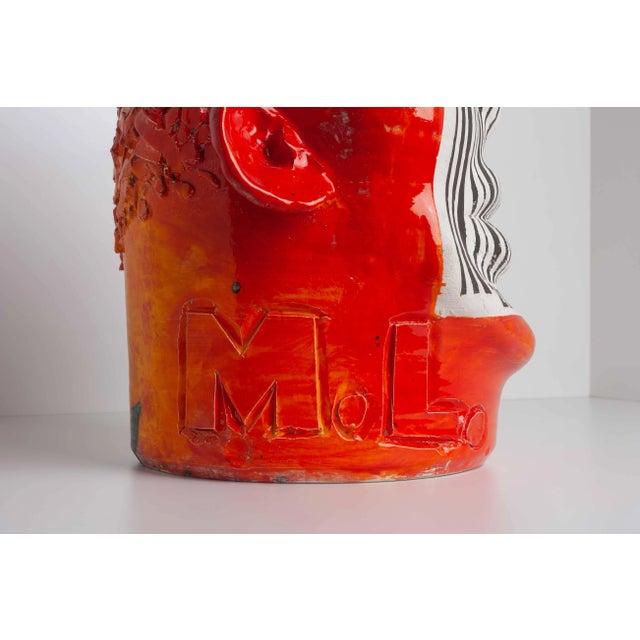 Ceramic Michael Lucero Untitled "Jughead"1992 For Sale - Image 7 of 13