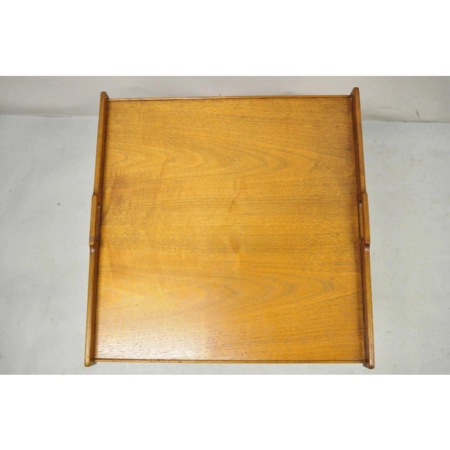Kipp Stewart Stewart MacDougall Kipp Stewart Drexel Walnut Folding Campaign Table (A) For Sale - Image 4 of 12