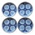 Williams-Sonoma Porto Blue & White Salad Plates – Set of 12 | Coastal Portuguese Ceramic For Sale - Image 9 of 11
