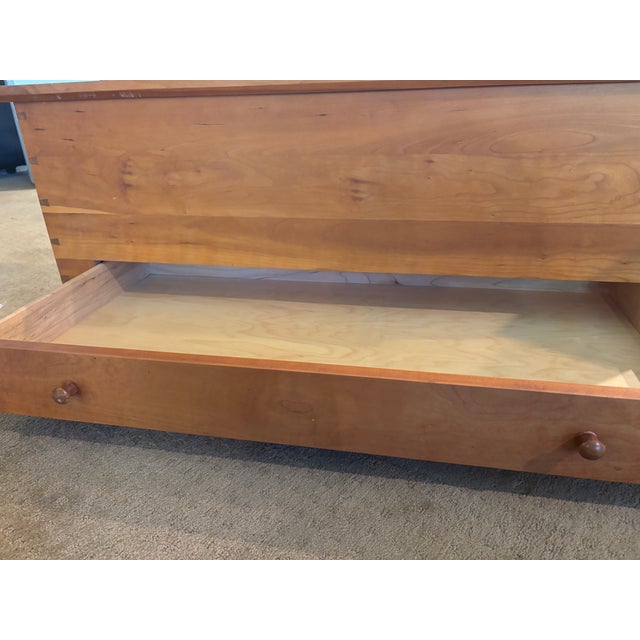 1990s Vintage Harden Solid Cherry Blanket Chest With Drawer For Sale - Image 5 of 5