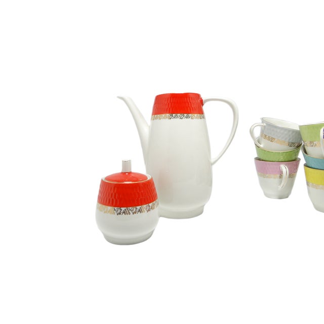 Postmodern Sugar Bowl and Pot, Poland, 1970s, Set of 2 For Sale - Image 4 of 11