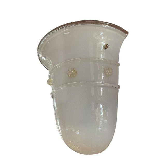 Large One-Light Sconce from Barovier and Toso, Murano, 1980s For Sale - Image 6 of 7