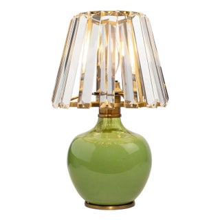 Eclipse Green Crystal Shade Mini Lamp For Sale