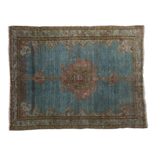 Vintage Fine Distressed Malayer Square Rug - 4'4" X 5'7" For Sale
