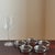 Silver Vintage Dorothy Thorpe-Style Clear Glass Coasters With Silver-Toned Metal Rims – Set of Five For Sale - Image 8 of 13