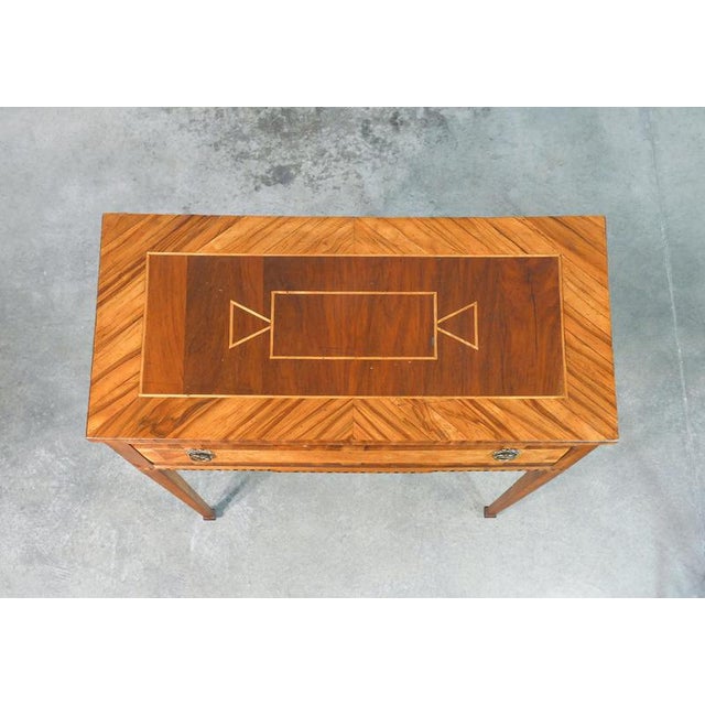Louis XV Desk in Inlaid Walnut. 1700 For Sale - Image 16 of 18