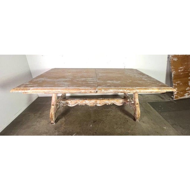 Italian Painted Trestle Table C. 1900 For Sale - Image 13 of 18