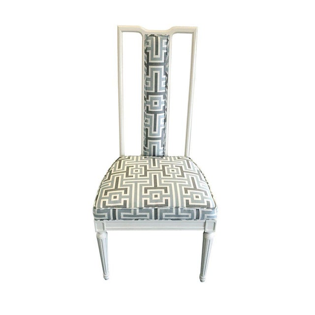 MidCentury Modern Geometric Print Dining Chairs Set of 10 Chairish