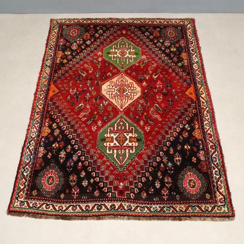 Shiraz Rug in Wool For Sale - Image 4 of 9