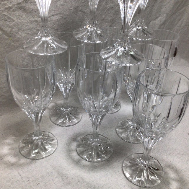 Mikasa Berkeley Crystal Water Goblets-Set of 11 For Sale - Image 10 of 12