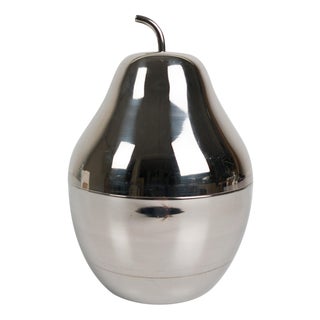 Pop Stainless Steel Pear Ice Bucket in the style of Sottsass, Italy, 1970s For Sale