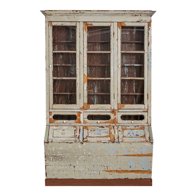 19th Century, Portuguese Wooden Vitrine For Sale