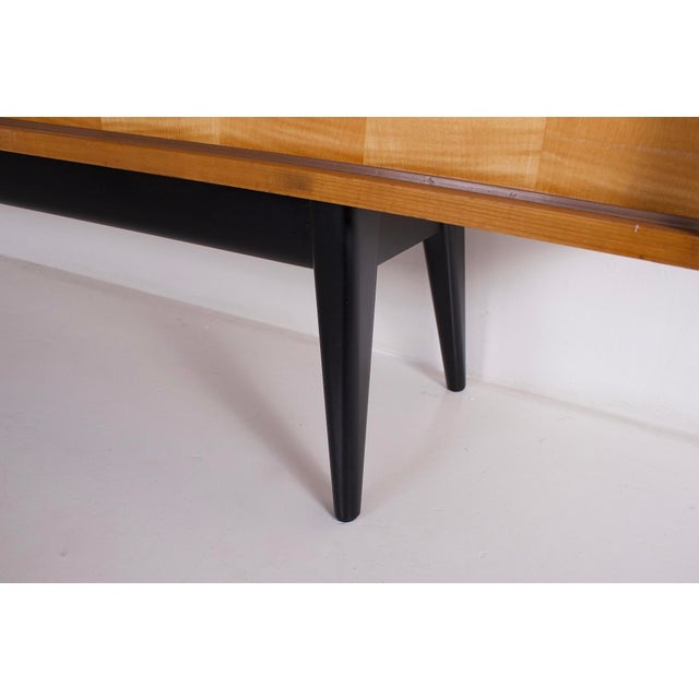 1950s Modern Sideboard with Sliding Doors, 1950s For Sale - Image 5 of 12