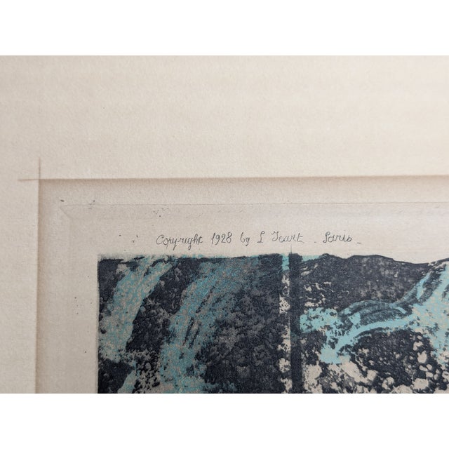Paint Louis Icart "Intimité" (Intimacy) 1928 Original Signed Etching Aquatint For Sale - Image 7 of 10