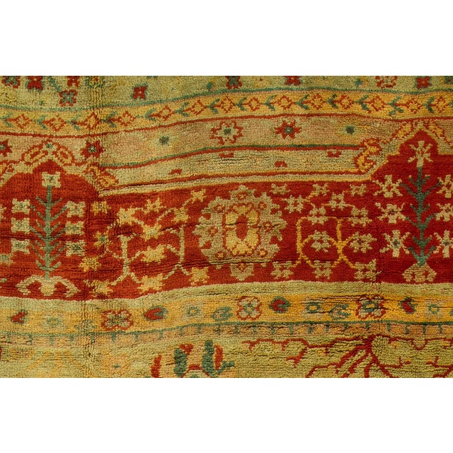 Textile Zabihi Collection Oversize Antique Turkish Oushak Rug - 10' x 19'2" For Sale - Image 7 of 12
