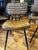 Chromcraft Mid-Century Modern Inpired Industiral Dining Chairs in Camel For Sale - Image 4 of 10