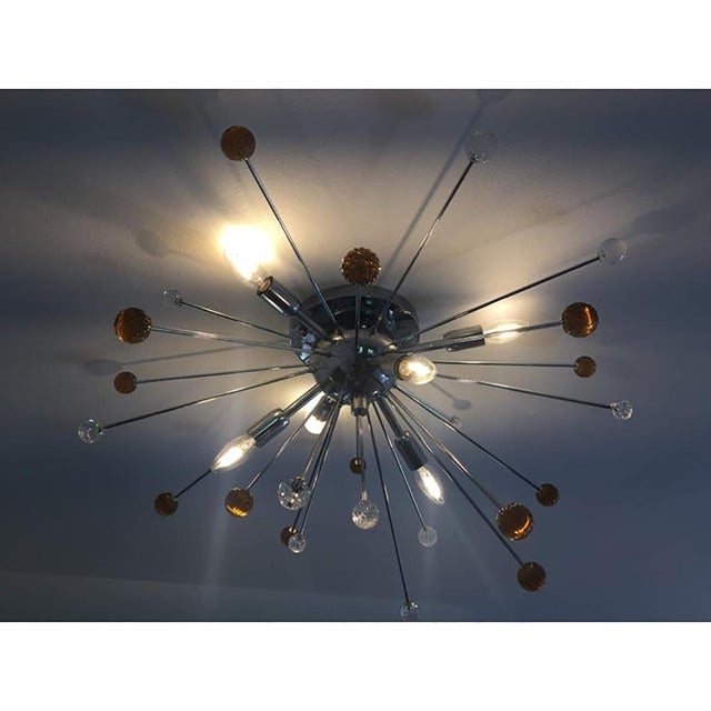 Contemporary Murano Glass Flush Mount by Simoeng For Sale - Image 3 of 7