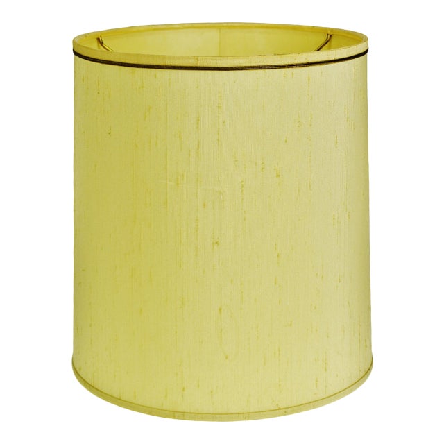 Vintage Stiffel Fabric Drum Lamp Shade W/ Gold Piping Chairish