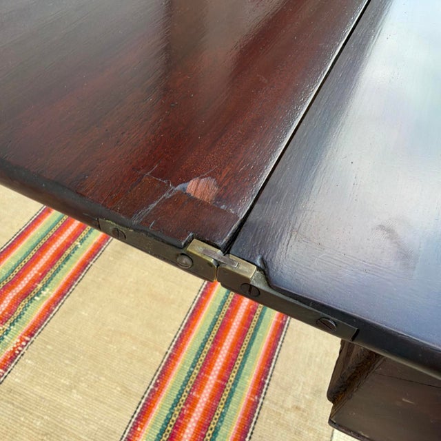 Antique Sheraton Mahogany Flip-Top Games Table, Baltimore, Circa 1810s For Sale - Image 16 of 18