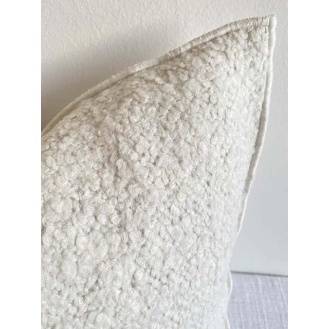 Custom Linen and Wool Blend Euro Pillow For Sale - Image 4 of 6