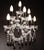 Maria Theresa Noir 45 Lights Chandelier in Black Nickel and Crystal by Aggiolight For Sale - Image 6 of 7