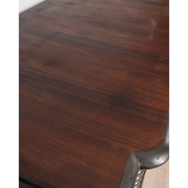 Vintage Art Deco Italian Sideboard in Wood and Glass For Sale - Image 6 of 13