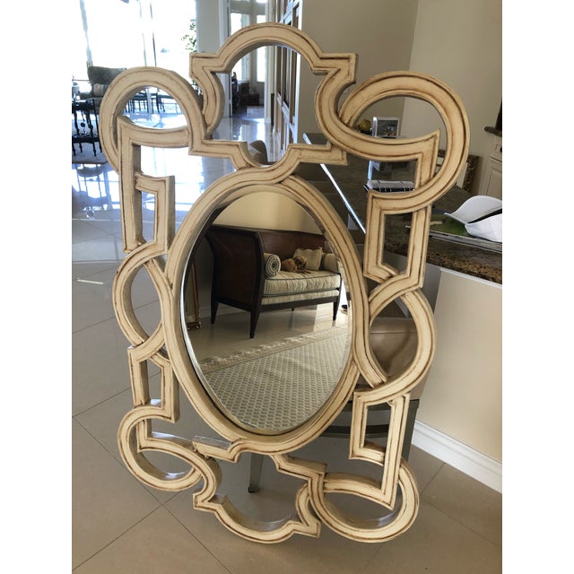 2000 - 2009 Mr & Mrs Howard Large Solid Wood Mirror For Sale - Image 5 of 8