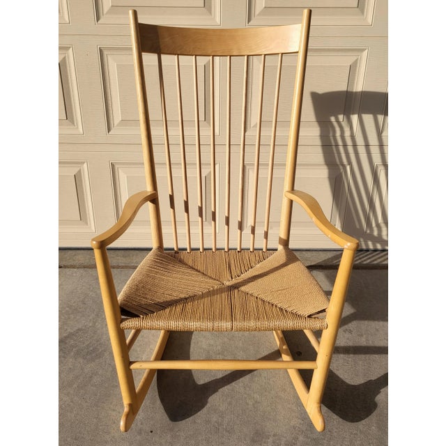 1980s Danish Rocking Chair by Hans J. Wegner | Chairish