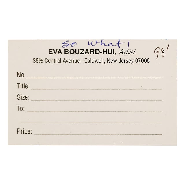 Black So What! - Eva Bouzard-Hui, C. 1998 For Sale - Image 8 of 11