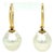 Paspaley 18ct Yellow Gold Australian South Sea Pearl Shepherd Hook Earrings 5.4g, Pair For Sale