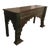 Wood Console Table With Hand Carved Designs For Sale