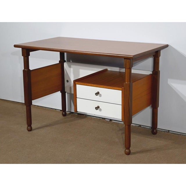 Small Mahogany and Teak Office in the style of Gautier, 1960s For Sale - Image 3 of 18