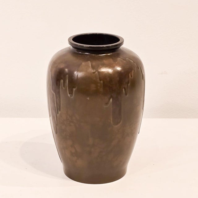 Bronze Vase, Japan, Early 20th Century For Sale - Image 4 of 8