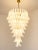 Mid-Century Modern Contemporary Frosted “Selle” Murano Glass Chandelier in Mazzega Style by Simoeng For Sale - Image 3 of 8