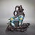 A unique and majestic vintage Chinese sculpture of a leading ram (or mountain goat), sourced from a private collection....
