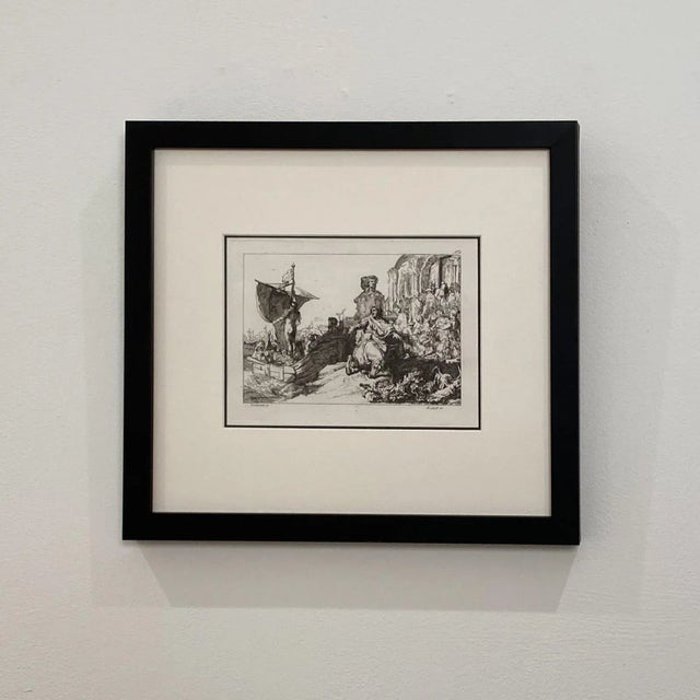 Late 18th Century Late 18th Century Rembrandt Etching #11, by Francesco Novelli For Sale - Image 5 of 5