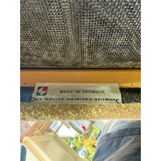 1960s Ansager Møbler Teak Dining Table and Set of Møller 77 Dining Chairs - Set of 5 For Sale - Image 11 of 12