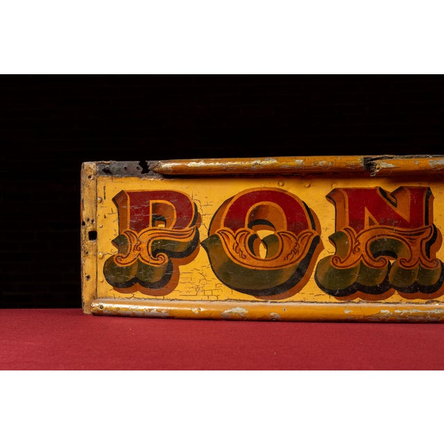 Early 20th Century "Ponies" Carnival/Circus Attraction Panel For Sale - Image 4 of 15