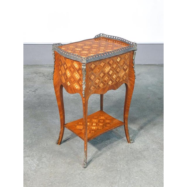 Napoleon III Bedside Table in Inlaid Wood, 1800 For Sale - Image 18 of 18